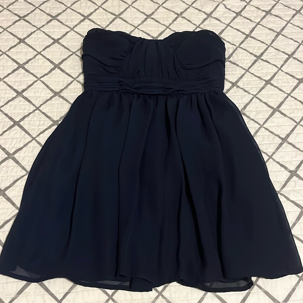 Navy blue dress - strapless